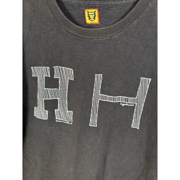 Hypebeast 10th Anniversary Collab Human Made Black Shirt Adult Small(?) - Picture 2 of 7